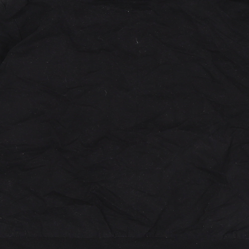 New Look Mens Black Bomber Jacket Coat Size M Zip