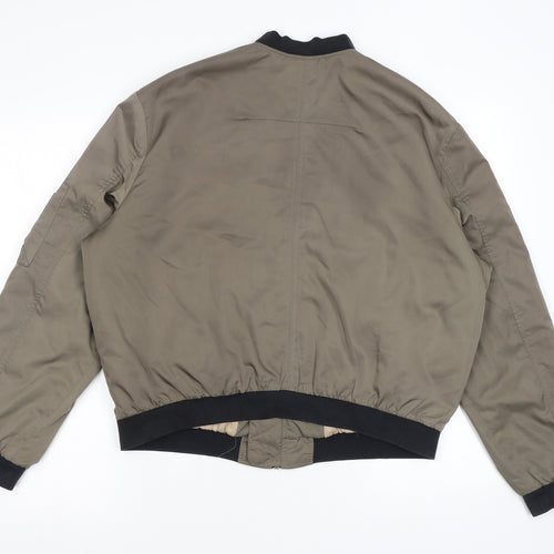 Zara Womens Green Jacket Size L Zip