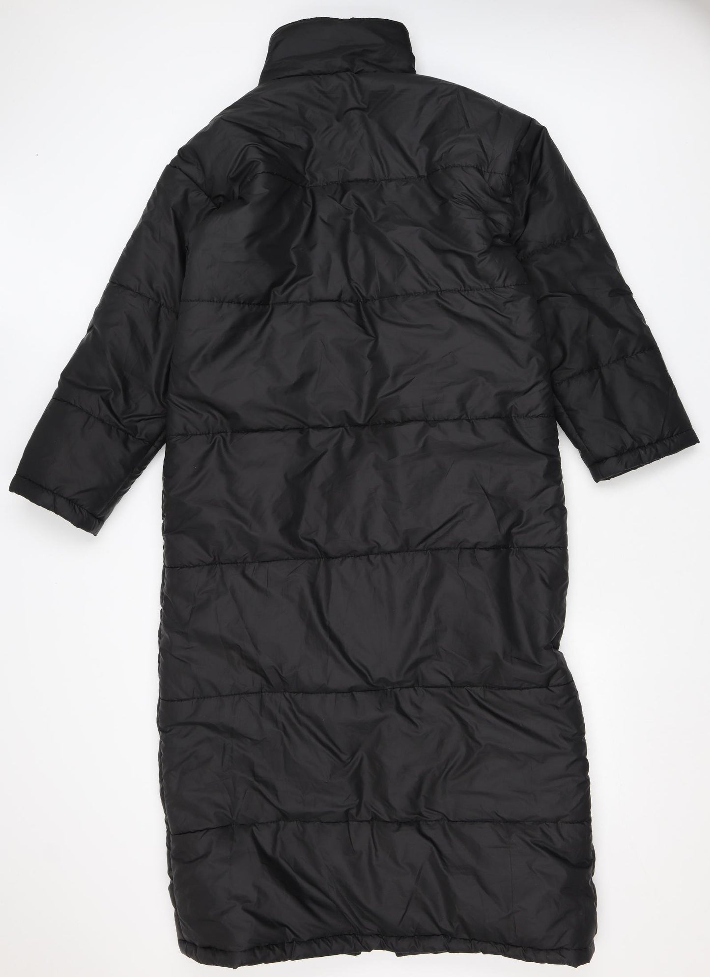 I SAW IT FIRST Womens Black Puffer Jacket Coat Size 10 Zip