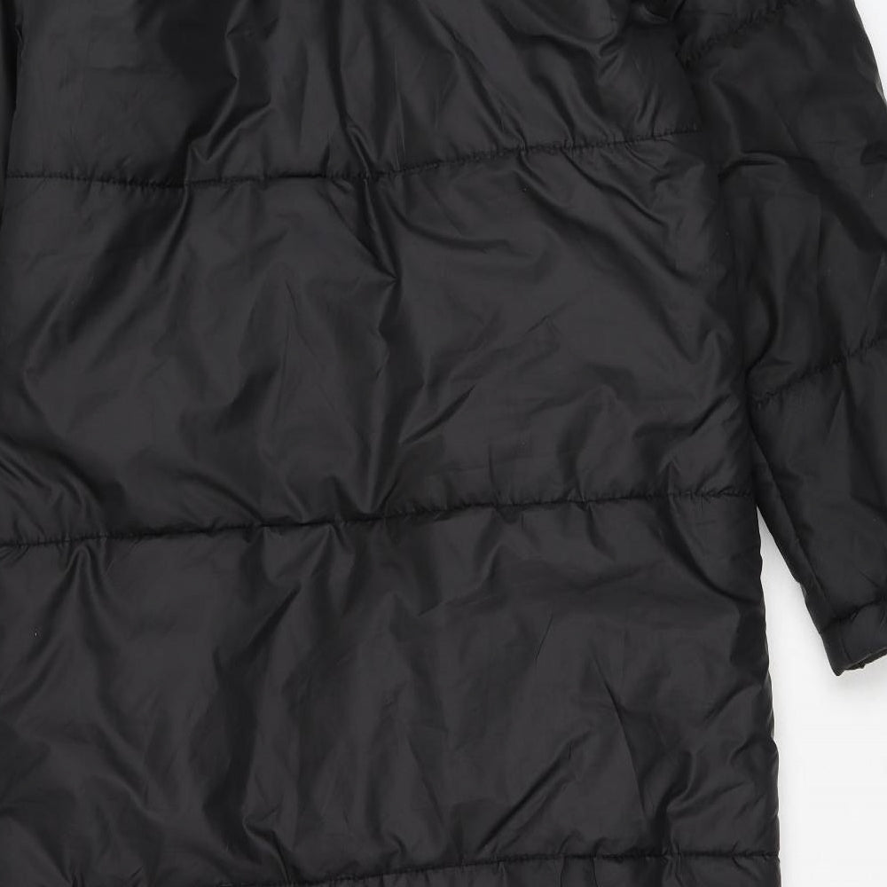 I SAW IT FIRST Womens Black Puffer Jacket Coat Size 10 Zip