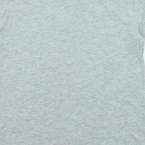French Connection Boys Grey Cotton Basic T-Shirt Size 11-12 Years Crew Neck Pullover - FC London Est. 1972