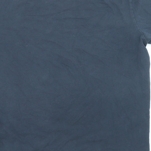 Stone Island Mens Blue Cotton T-Shirt Size L Crew Neck