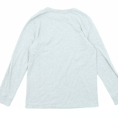 Polo Ralph Lauren Womens Grey Cotton Pullover Sweatshirt Size 14 Pullover