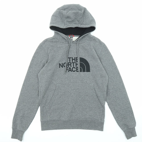 The North Face Mens Grey Cotton Pullover Hoodie Size S