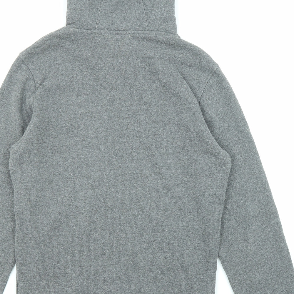 The North Face Mens Grey Cotton Pullover Hoodie Size S