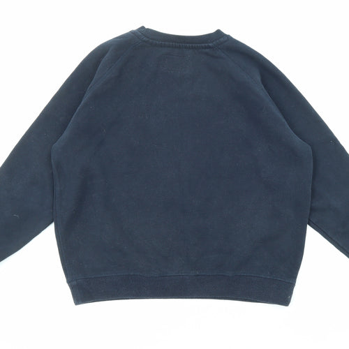 Jack Wills Womens Blue Cotton Pullover Sweatshirt Size 14 Pullover