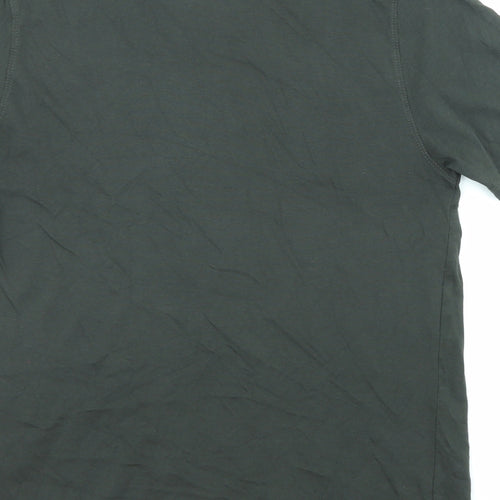 883 Police Mens Green Cotton T-Shirt Size M Crew Neck
