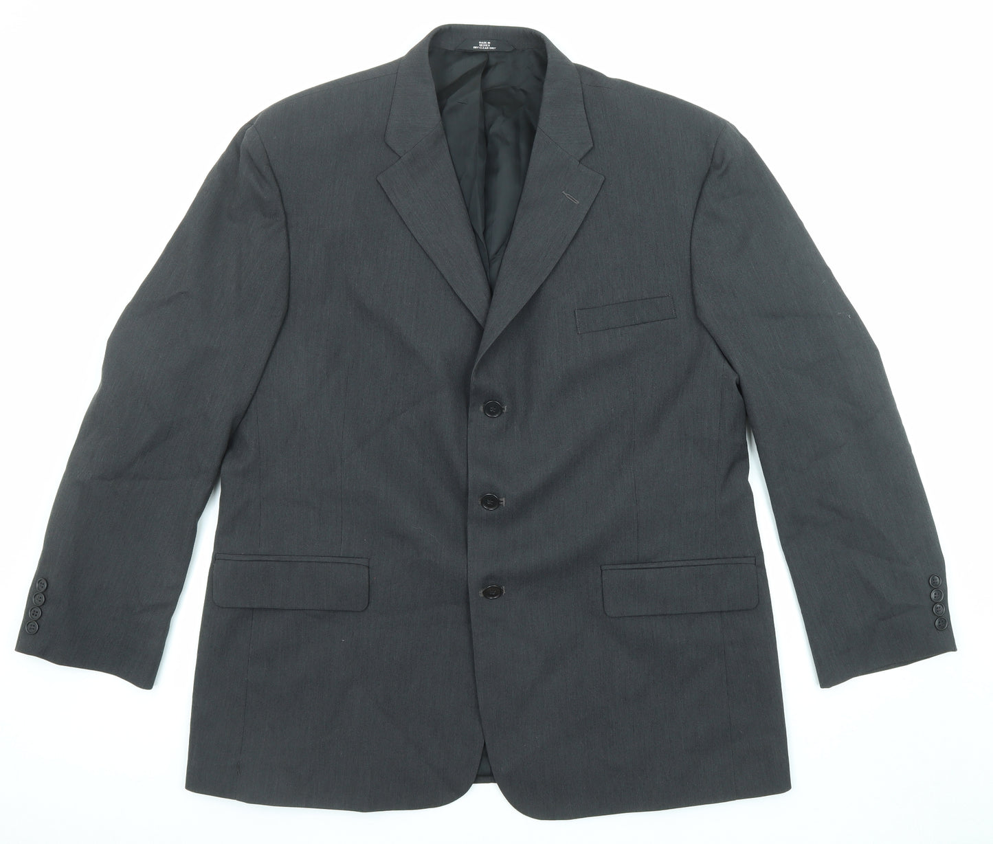Haggar Mens Black Polyester Jacket Suit Jacket Size 46 Regular