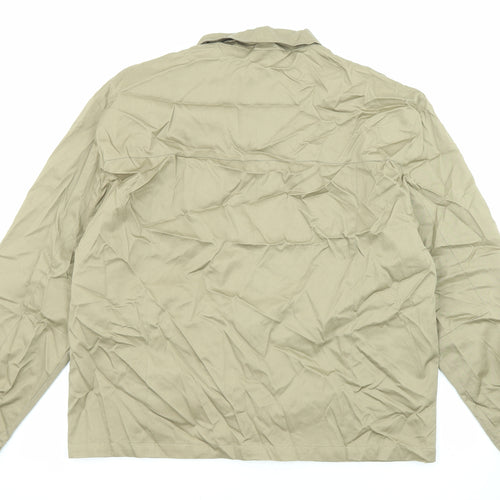Taglio Mens Beige Bomber Jacket Jacket Size XL Zip