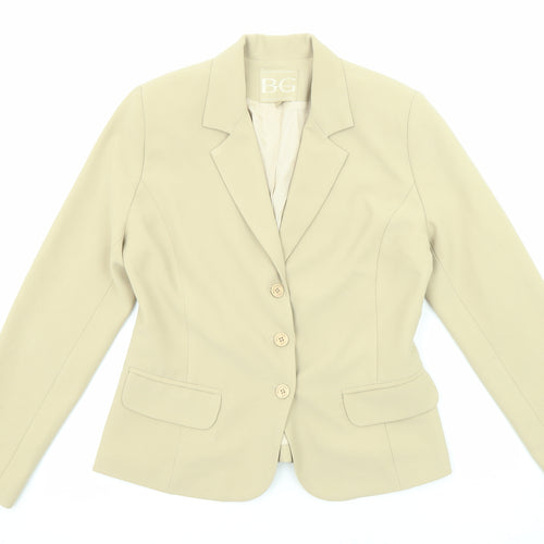 Brasil Em Gotas Womens Beige Jacket Blazer Size M Button