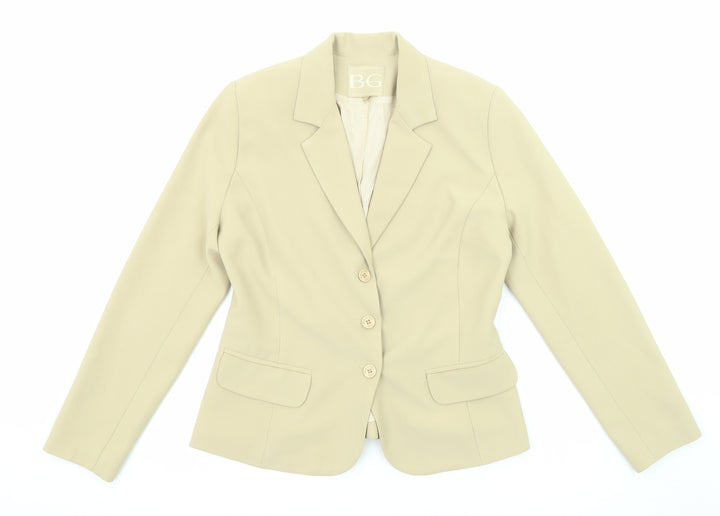 Brasil Em Gotas Womens Beige Jacket Blazer Size M Button