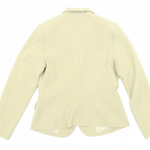 Brasil Em Gotas Womens Beige Jacket Blazer Size M Button