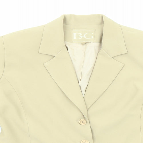 Brasil Em Gotas Womens Beige Jacket Blazer Size M Button
