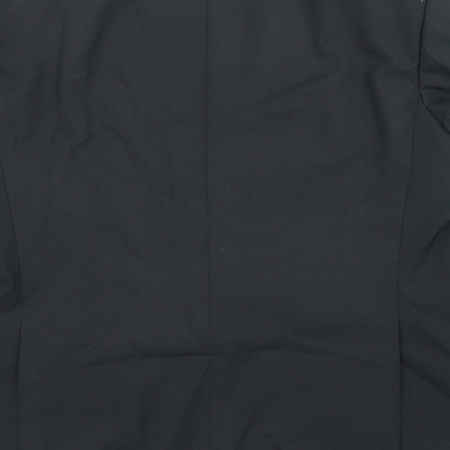 Hacker Mens Black Polyester Jacket Suit Jacket Size 48 Regular