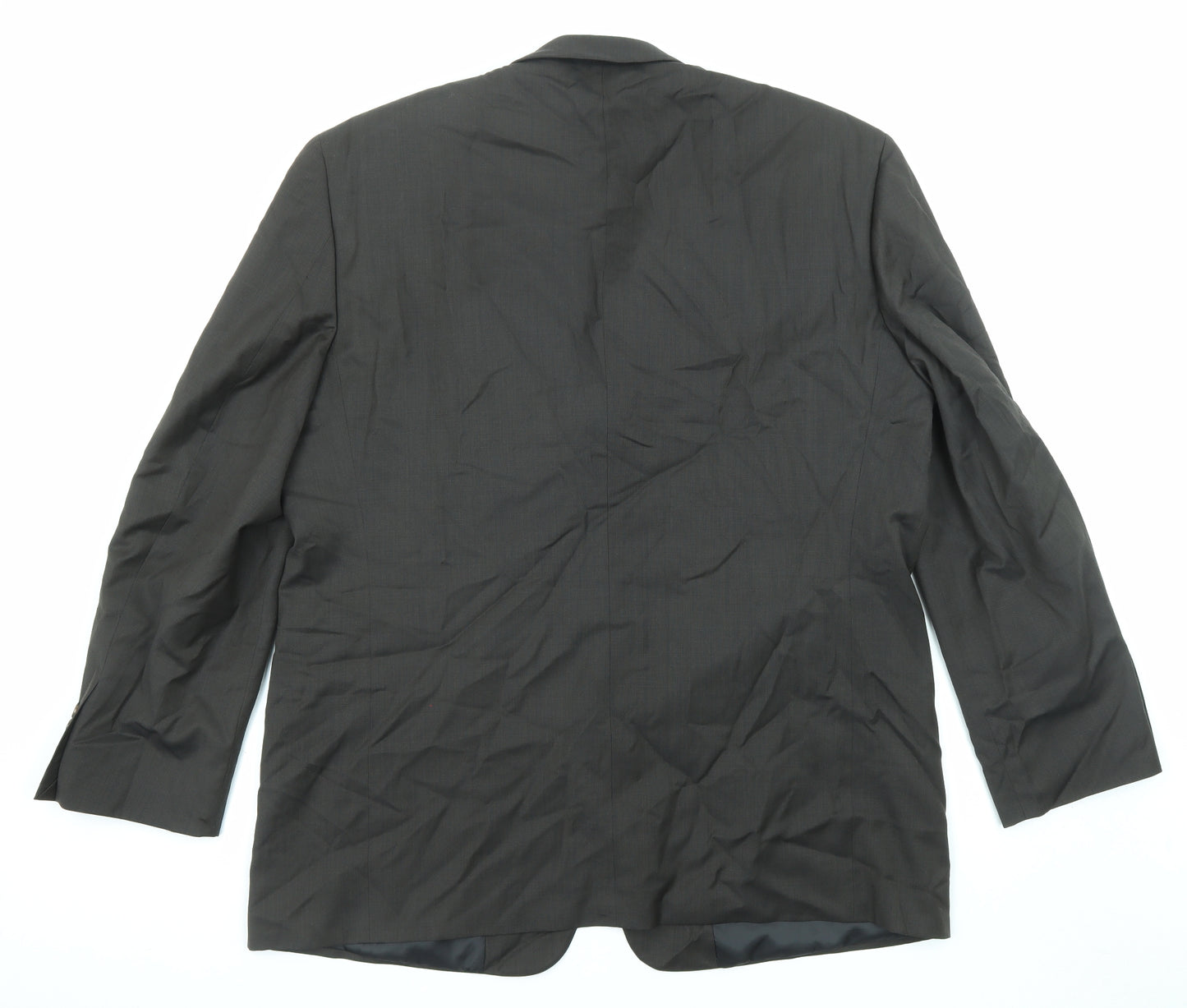 Cross & Winsor Mens Black Wool Jacket Suit Jacket Size 46 Regular