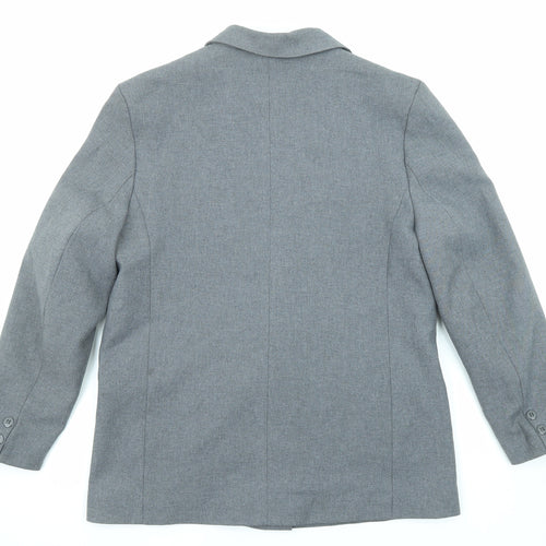 Debenhams Womens Grey Polyester Jacket Blazer Size 14