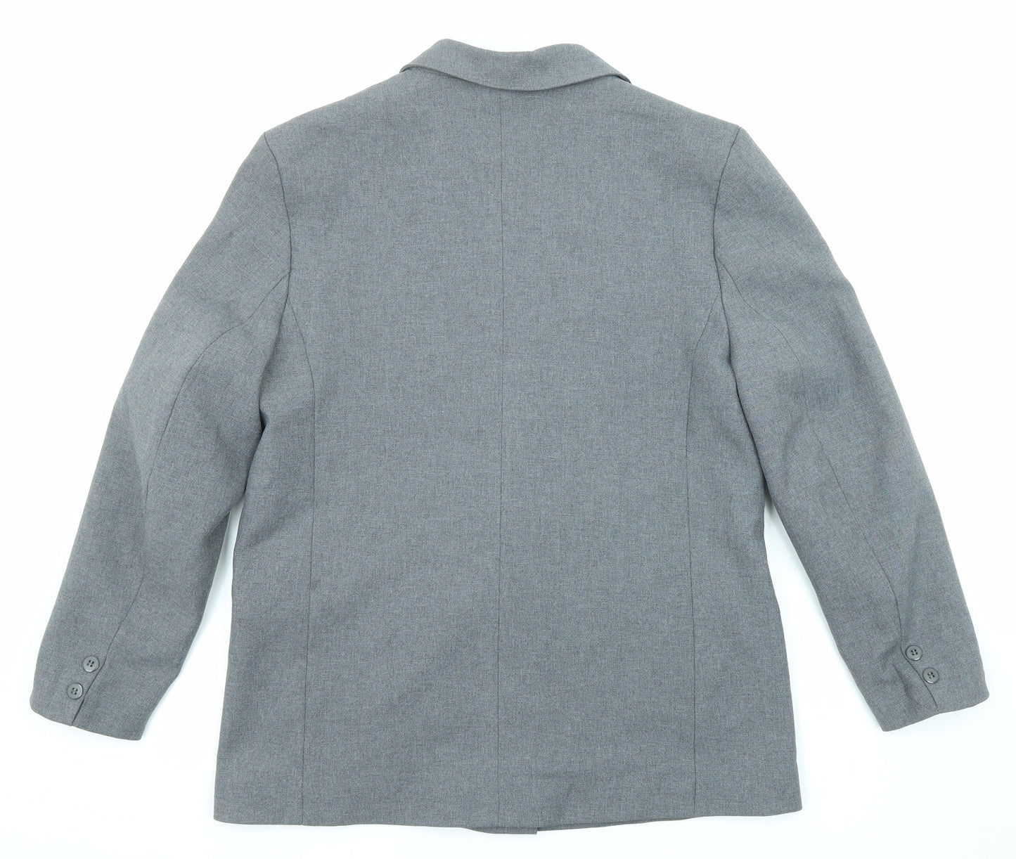 Debenhams Womens Grey Polyester Jacket Blazer Size 14