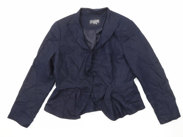 Per Una Womens Blue Jacket Blazer Size 14