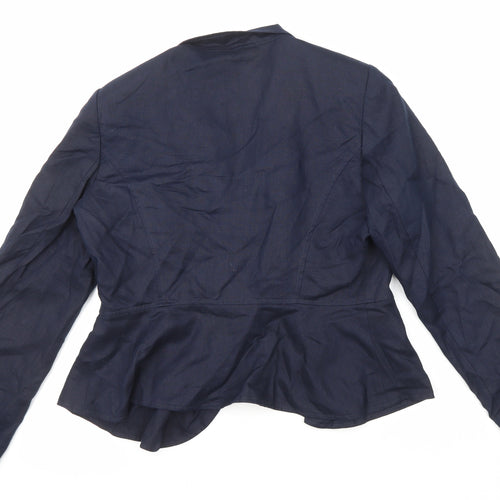 Per Una Womens Blue Jacket Blazer Size 14
