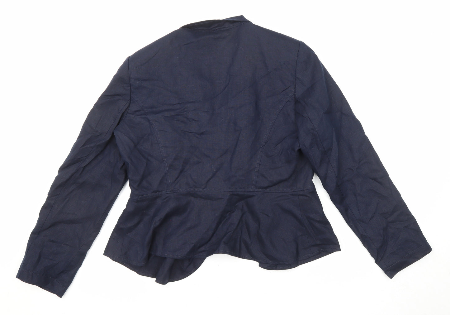 Per Una Womens Blue Jacket Blazer Size 14