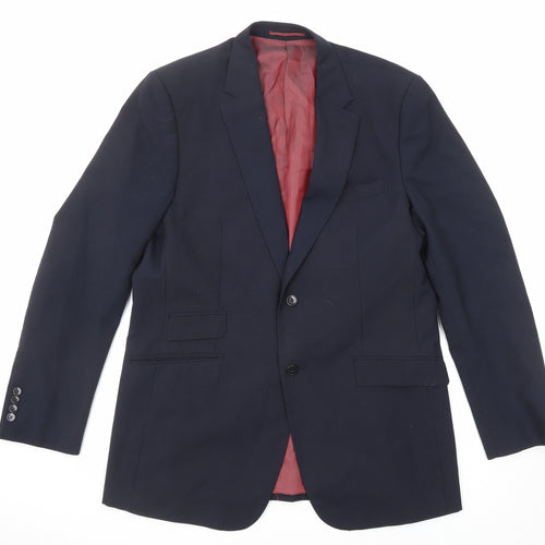 Skopes Mens Blue Polyester Jacket Suit Jacket Size 42 Regular