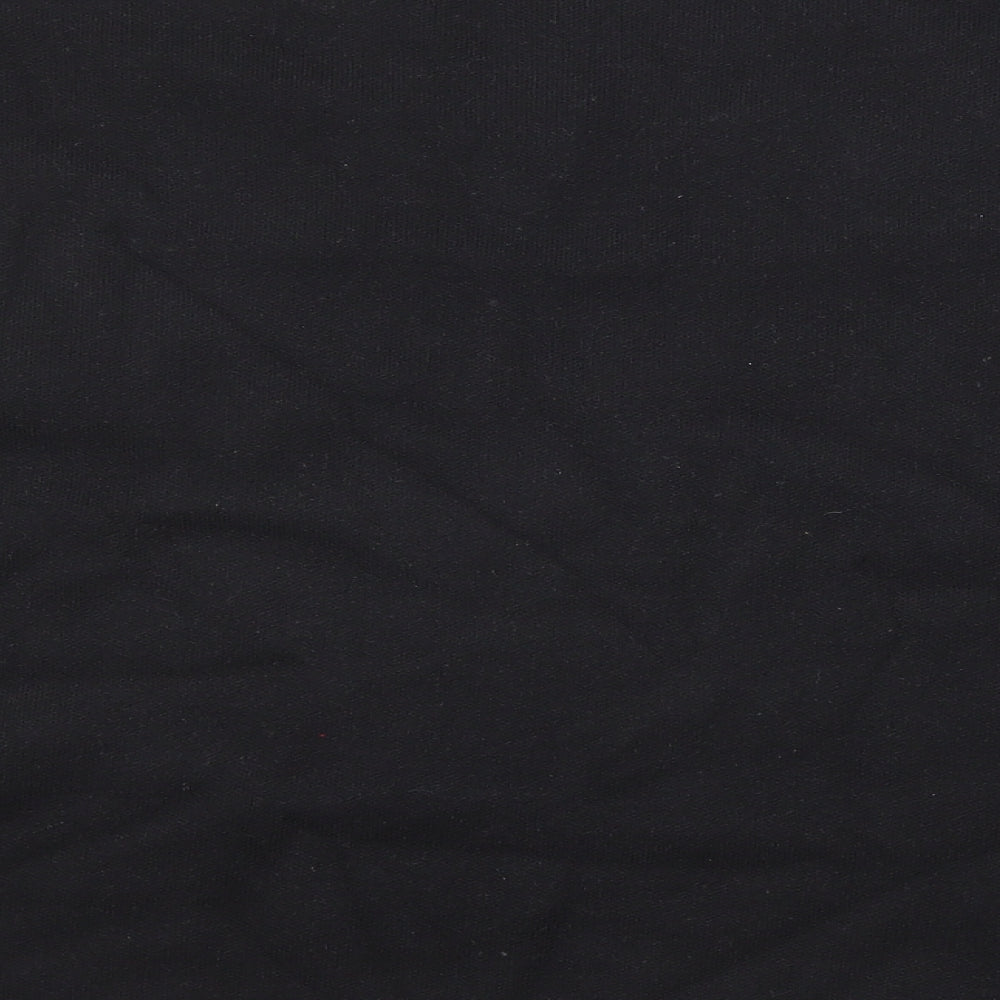 Blue Vanilla Womens Black V-Neck Viscose Pullover Jumper Size S - Rock&Roll