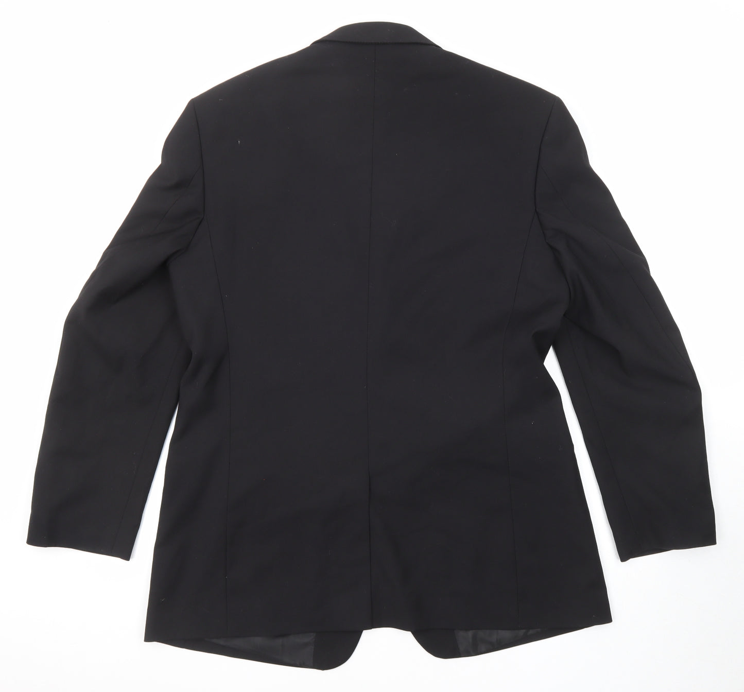 You Essential Mens Black Polyester Jacket Suit Jacket Size 42 Regular