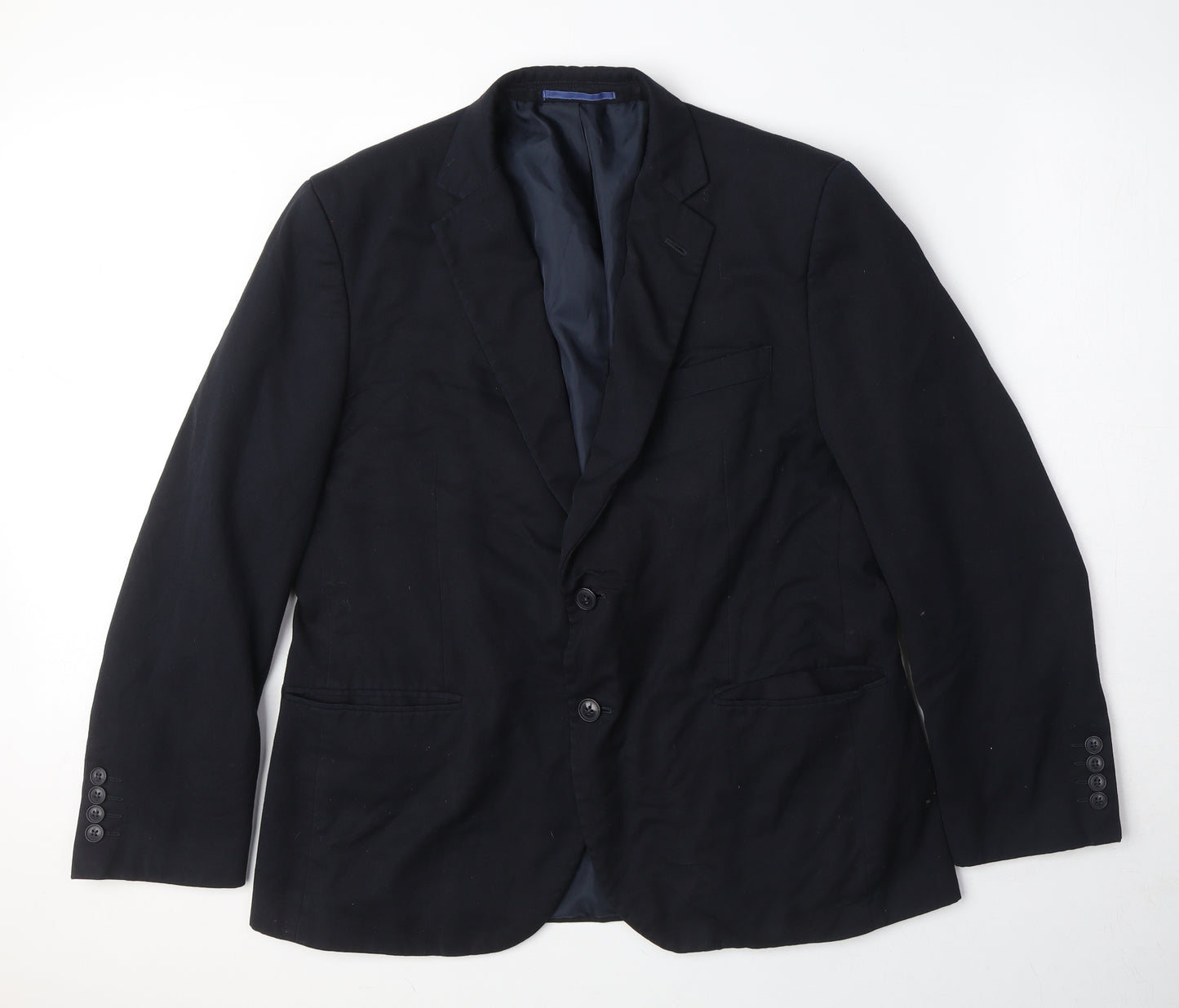 Marks and Spencer Mens Blue Polyester Jacket Suit Jacket Size 42 Regular
