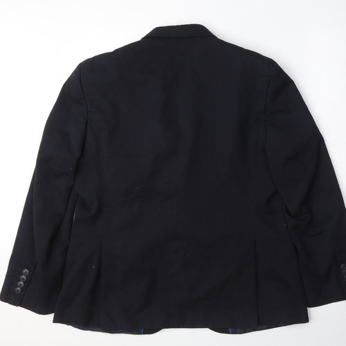 Marks and Spencer Mens Blue Polyester Jacket Suit Jacket Size 42 Regular