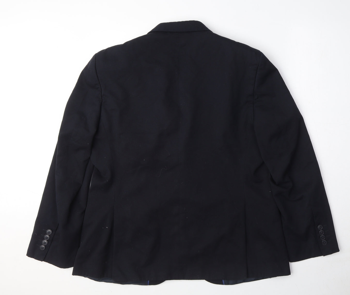 Marks and Spencer Mens Blue Polyester Jacket Suit Jacket Size 42 Regular