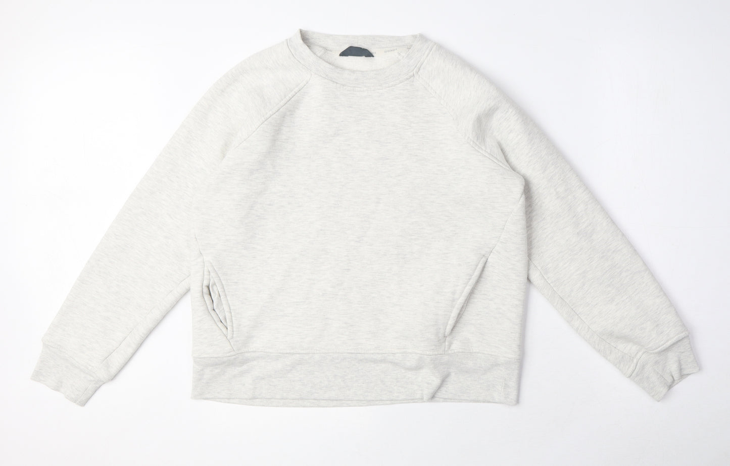 GOODMOVE Womens Grey Polyester Pullover Sweatshirt Size 12 Pullover