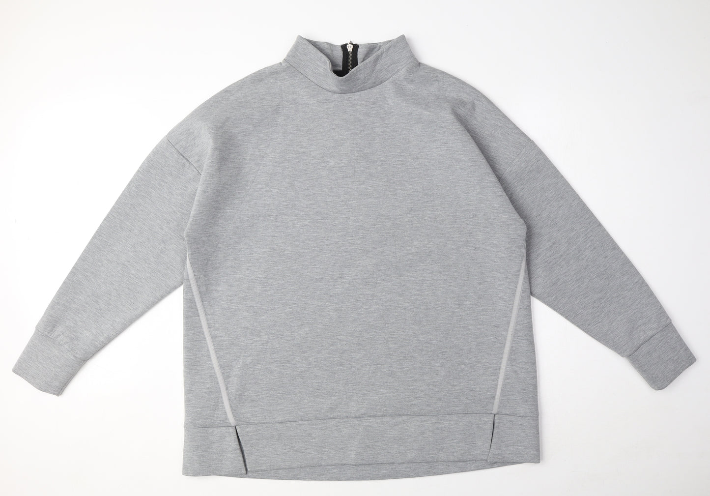 NEXT Womens Grey Polyester Pullover Sweatshirt Size 18 Zip