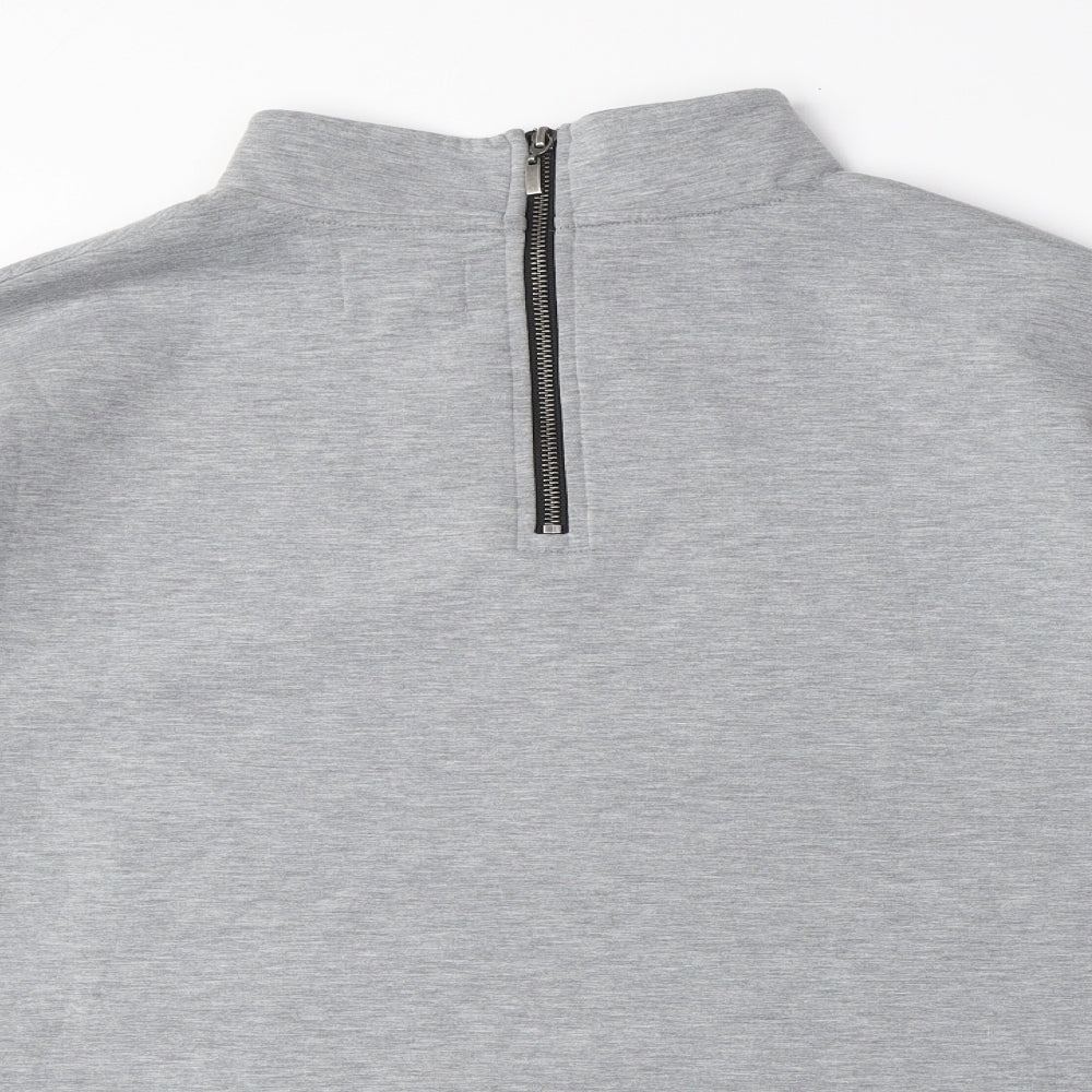 NEXT Womens Grey Polyester Pullover Sweatshirt Size 18 Zip