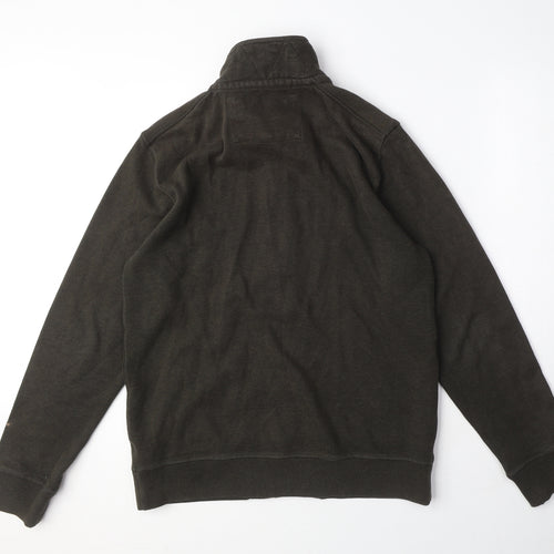 RJR.John Rocha Mens Green Cotton Full Zip Sweatshirt Size M
