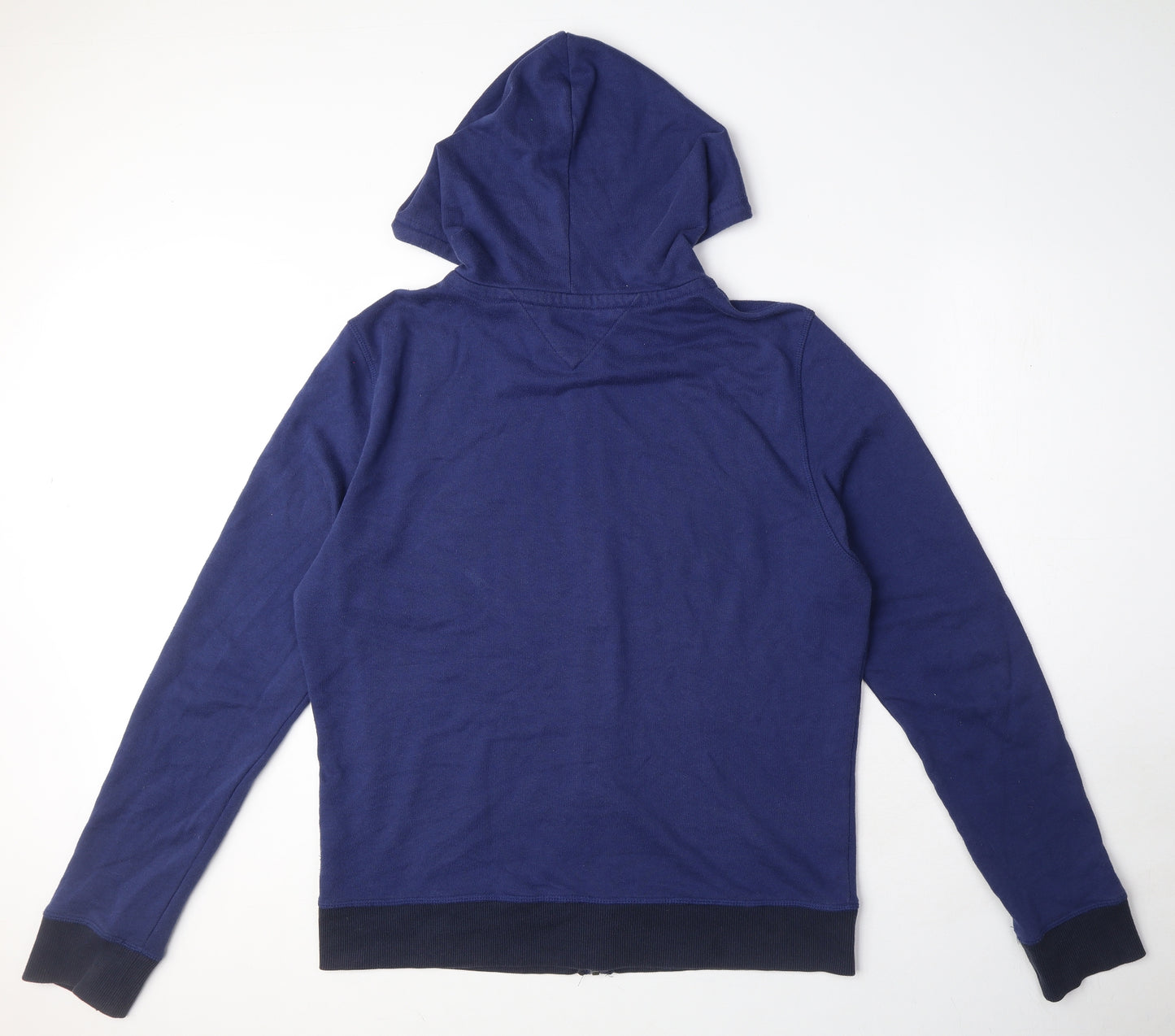 Tommy Hilfiger Mens Blue Cotton Full Zip Hoodie Size XL - Logo