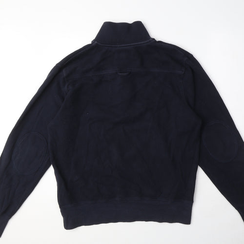 GANT Mens Blue Cotton Henley Sweatshirt Size L