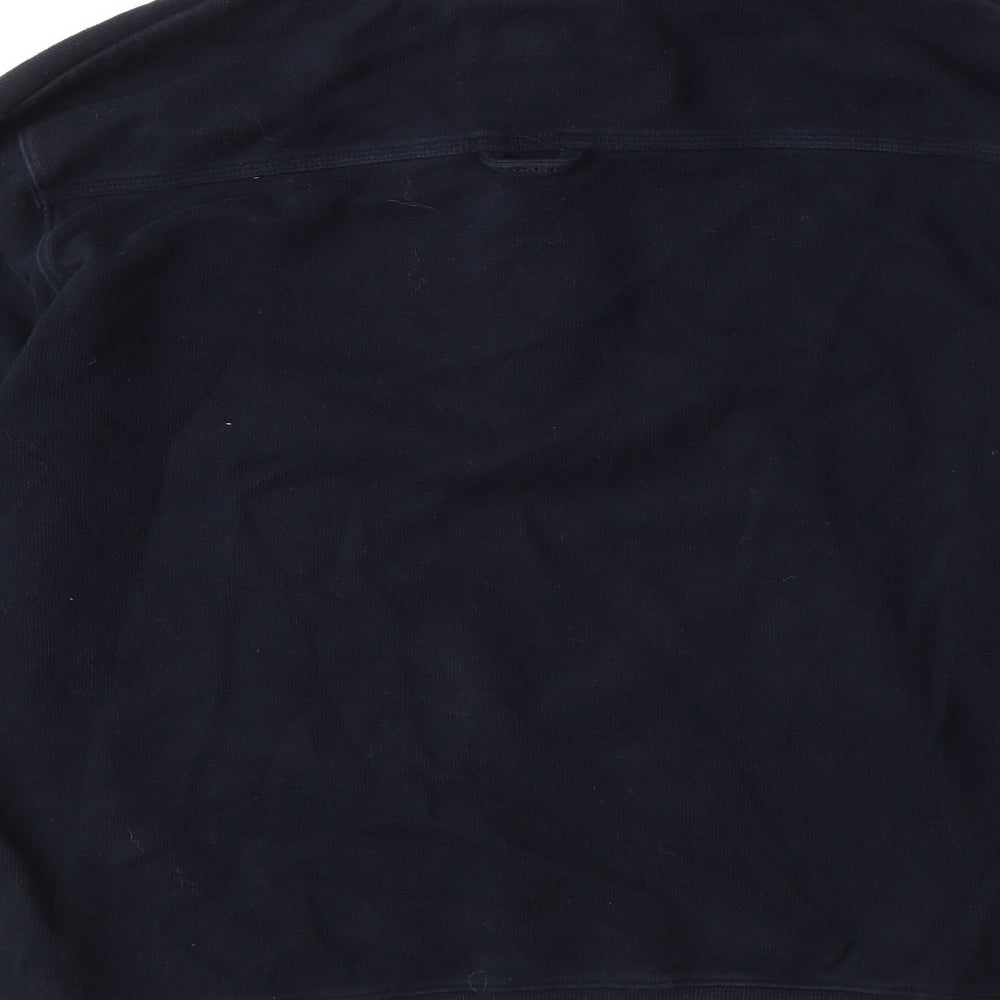 GANT Mens Blue Cotton Henley Sweatshirt Size L