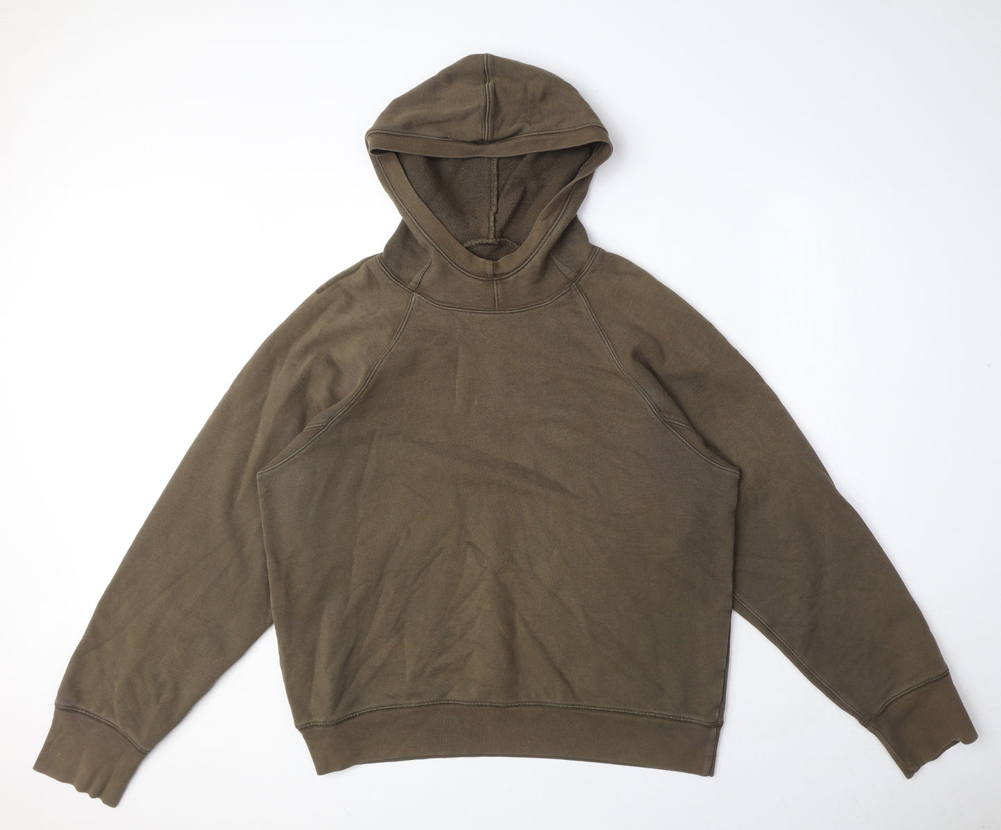 Club Monaco Mens Brown Cotton Pullover Hoodie Size M