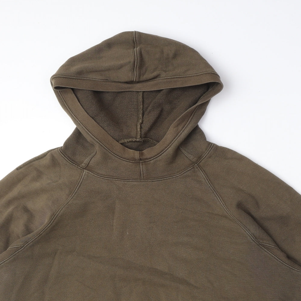 Club Monaco Mens Brown Cotton Pullover Hoodie Size M