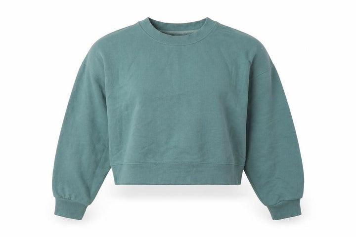 Pull&Bear Womens Green Polyester Pullover Sweatshirt Size S Pullover