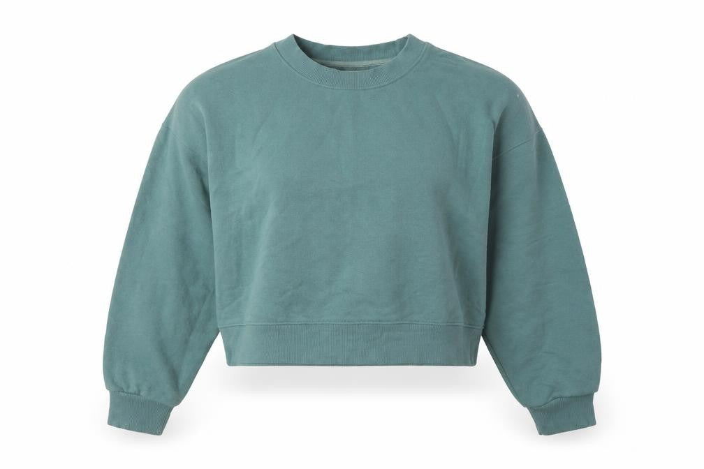 Pull&Bear Womens Green Polyester Pullover Sweatshirt Size S Pullover
