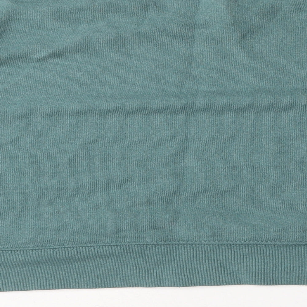 Pull&Bear Womens Green Polyester Pullover Sweatshirt Size S Pullover