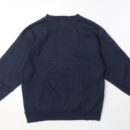 FILA Womens Blue Polyester Pullover Sweatshirt Size M Pullover