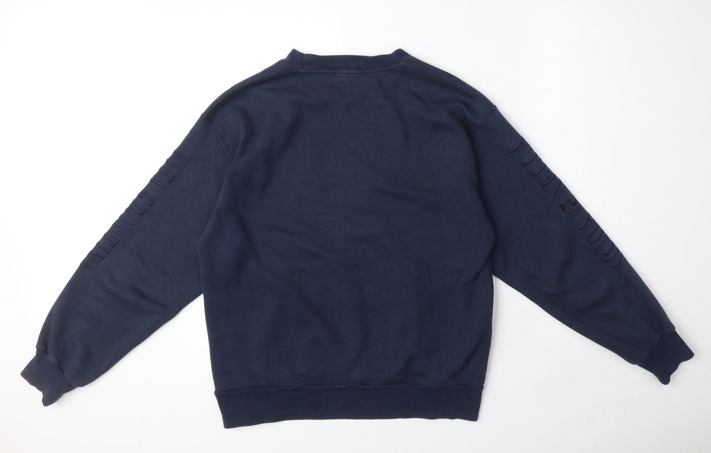 FILA Womens Blue Polyester Pullover Sweatshirt Size M Pullover