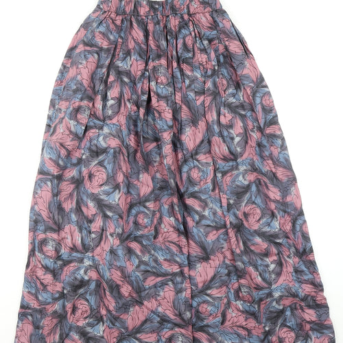 Alexon Womens Multicoloured Geometric Viscose Pleated Skirt Size 10