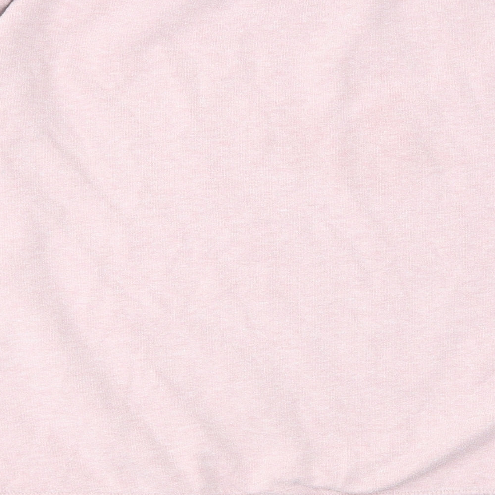 New Look Womens Pink Cotton Pullover Sweatshirt Size L Pullover - Wonderful