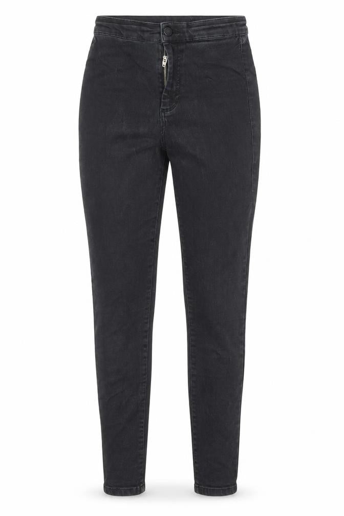 Topshop Womens Black Cotton Skinny Jeans Size 26 in L28 in Regular Zip