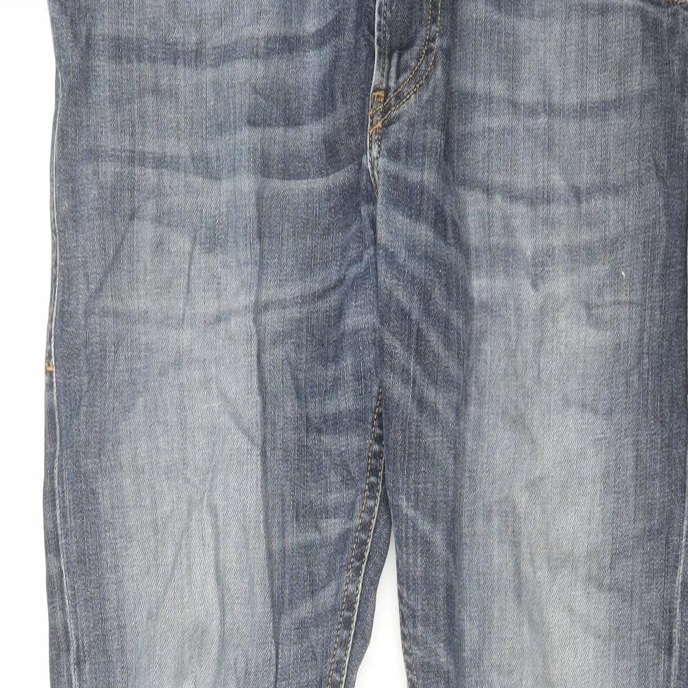 Diesel Mens Blue Cotton Straight Jeans Size 33 in L30 in Regular Zip