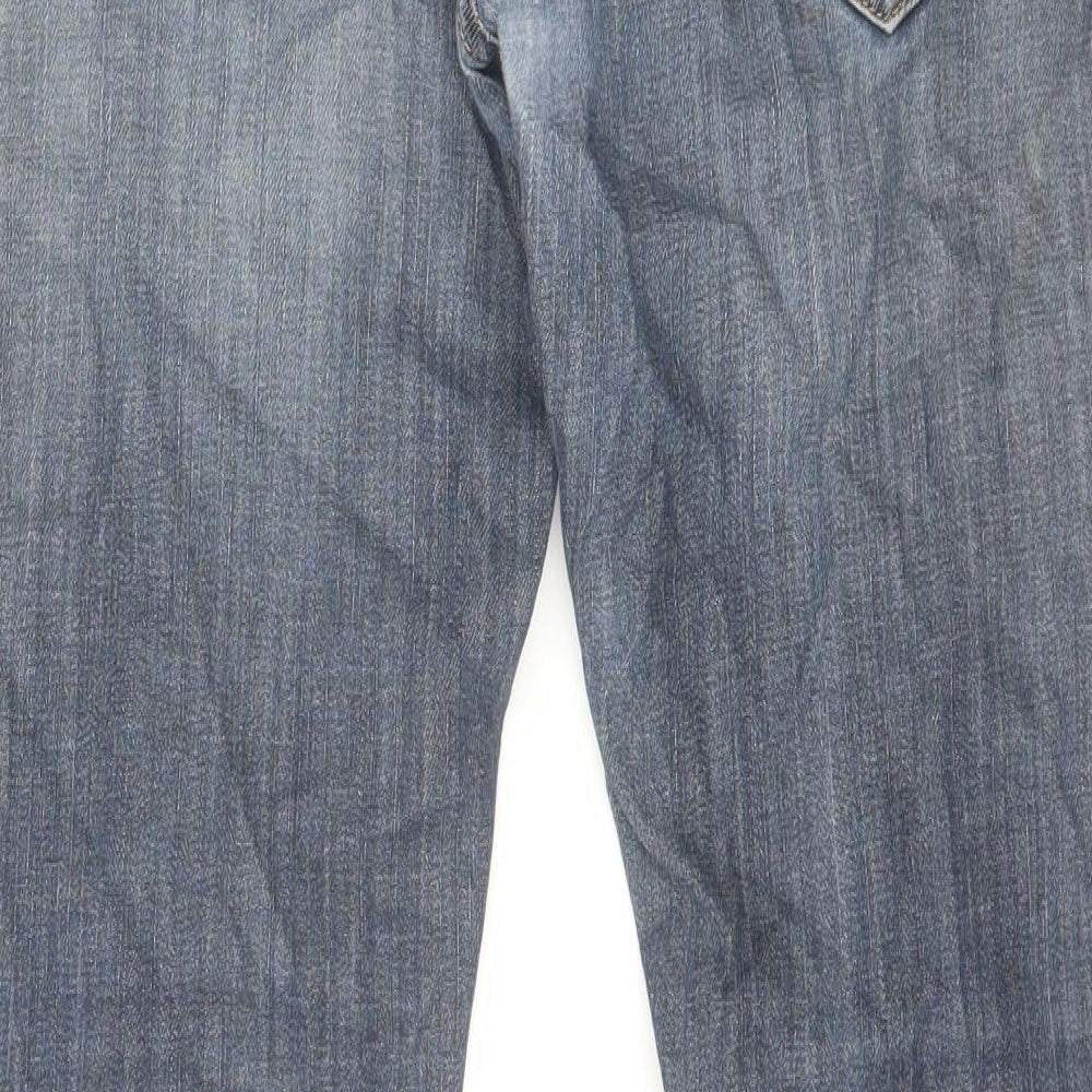 Diesel Mens Blue Cotton Straight Jeans Size 33 in L30 in Regular Zip