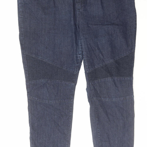 Rainbow Womens Blue Cotton Capri Jeans Size 26 L31 in Regular Zip